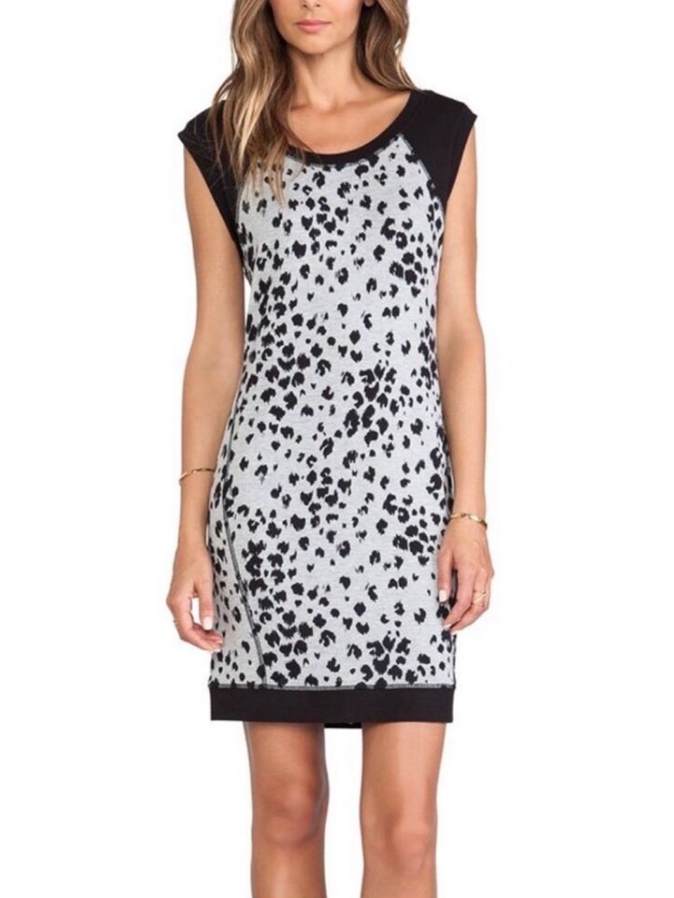 Trina Turk Trixie Leopard-Print Cap-Sleeve Dress